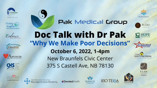 2022 Doc Talk Event Presented by Dr. David Pak